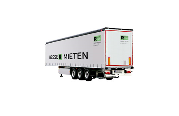 Standard curtainsider semi-trailer